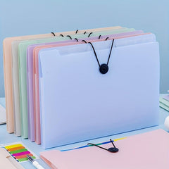Morandi A4 File Folder Organ Bag Student Test Paper Bag