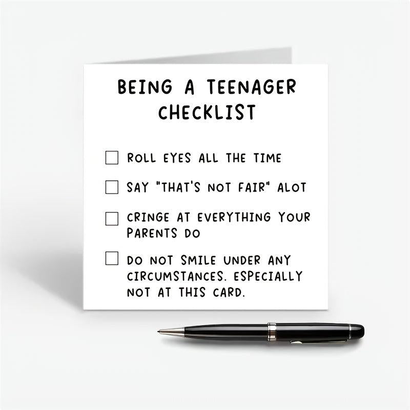 Funny Teenagers Birthday Card - Perfect for 14th-17th Son Daughter Niece Nephew