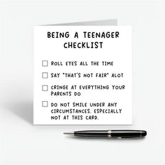 Funny Teenagers Birthday Card - Perfect for 14th-17th Son Daughter Niece Nephew