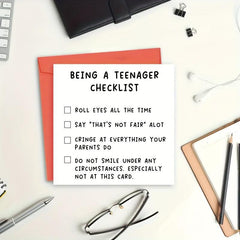 Funny Teenagers Birthday Card - Perfect for 14th-17th Son Daughter Niece Nephew