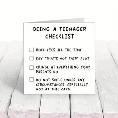 Funny Teenagers Birthday Card - Perfect for 14th-17th Son Daughter Niece Nephew