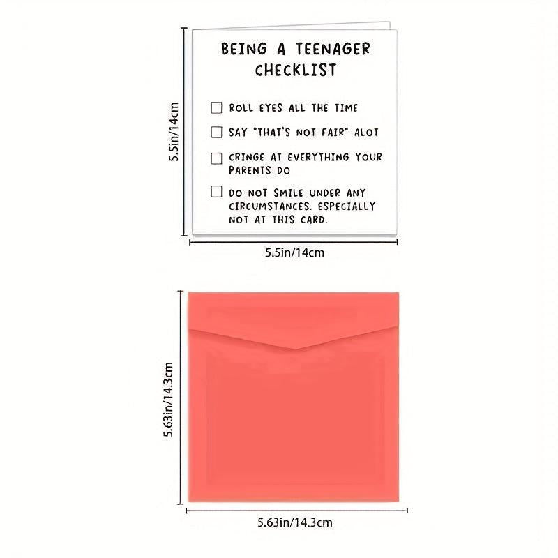 Funny Teenagers Birthday Card - Perfect for 14th-17th Son Daughter Niece Nephew
