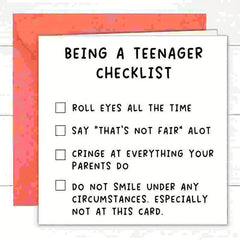 Funny Teenagers Birthday Card - Perfect for 14th-17th Son Daughter Niece Nephew