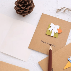 12pcs 3D Greeting Cards with Envelope Birthday Gift Thanksgiving Blessing