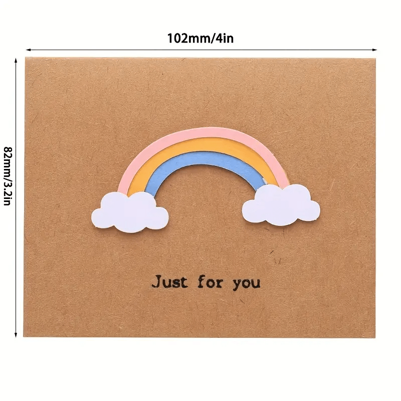 12pcs 3D Greeting Cards with Envelope Birthday Gift Thanksgiving Blessing