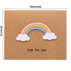 12pcs 3D Greeting Cards with Envelope Birthday Gift Thanksgiving Blessing