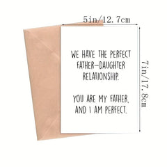 Father's Card Happy Father's Daughter Meaningful Father Card