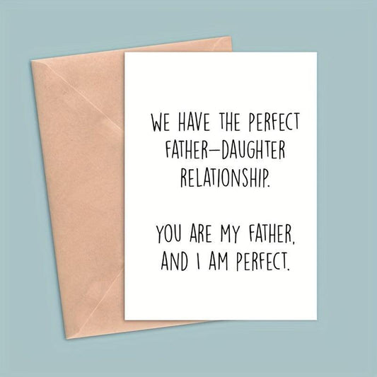 Father's Card Happy Father's Daughter Meaningful Father Card