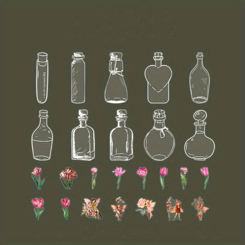 40pcs Dried Flower Bookmarks DIY Set for Plant Bookmark Making
