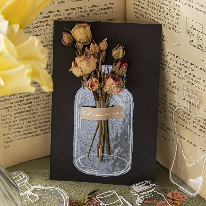 40pcs Dried Flower Bookmarks DIY Set for Plant Bookmark Making