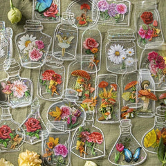 40pcs Dried Flower Bookmarks DIY Set for Plant Bookmark Making