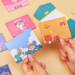 DIY Cartoon Bear Foldables: 8pcs Greeting Cards Kit