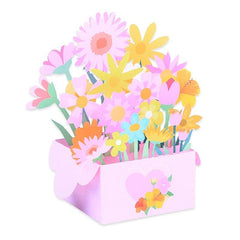 3D Bouquet Pop Up Thank You Card Valentines Card Teacher Appreciation Cards