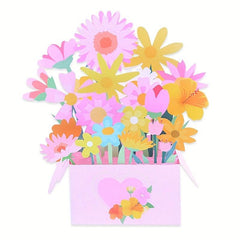 3D Bouquet Pop Up Thank You Card Valentines Card Teacher Appreciation Cards