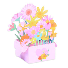 3D Bouquet Pop Up Thank You Card Valentines Card Teacher Appreciation Cards