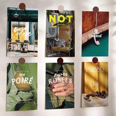 10pcs Magazine Cover Card Gift Adds Stylish Touch to Room Decor