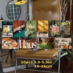 10pcs Magazine Cover Card Gift Adds Stylish Touch to Room Decor