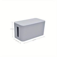 Cable Management Box Extension Cord Organizer for Home/Office