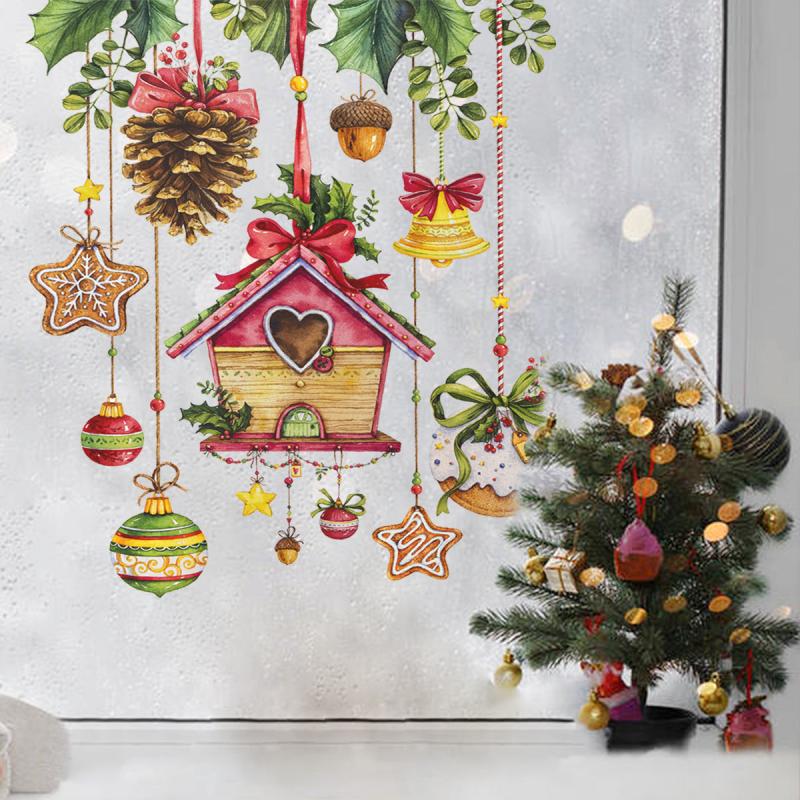 Christmas Star Bell Sticker Home Decoration