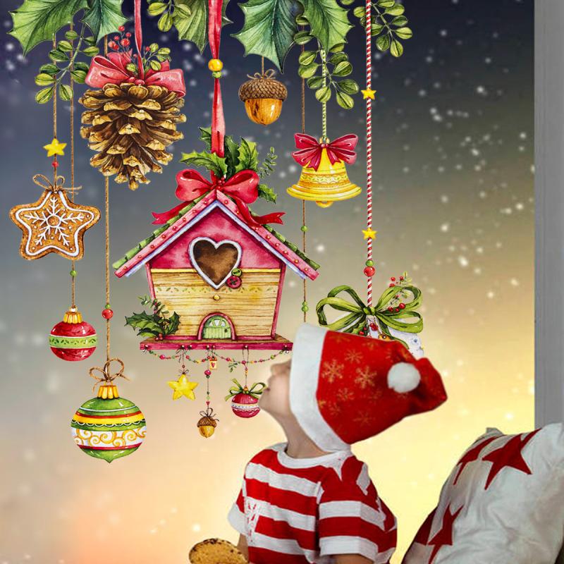Christmas Star Bell Sticker Home Decoration