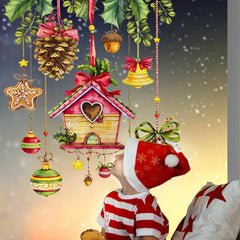 Christmas Star Bell Sticker Home Decoration