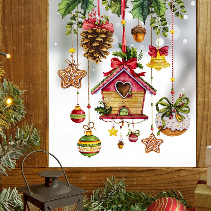 Christmas Star Bell Sticker Home Decoration