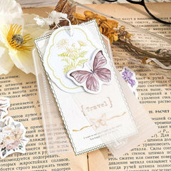 46 Sheets Flowers and Butterflies Boxed Stickers for Scrapbook Decor