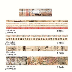 8 Roll Washi Tape Set for Crafting Scrapbooking