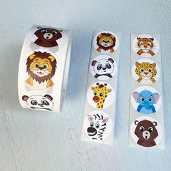 500 Sheets Cartoon Animal Stickers Reward Labels Preschool Teacher Supplies