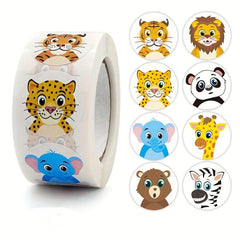 500 Sheets Cartoon Animal Stickers Reward Labels Preschool Teacher Supplies