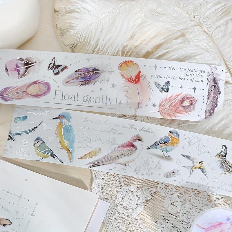1pc Animals & Plants Washi Paper Stickers - Bullet Journals Decor