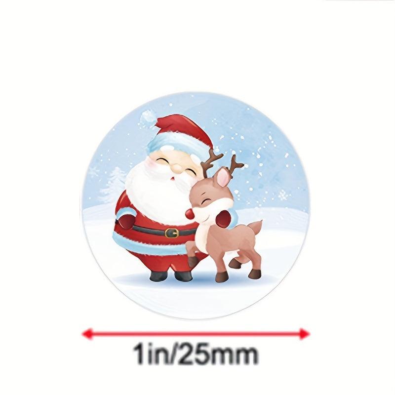 500 Christmas Theme Gift Label Stickers