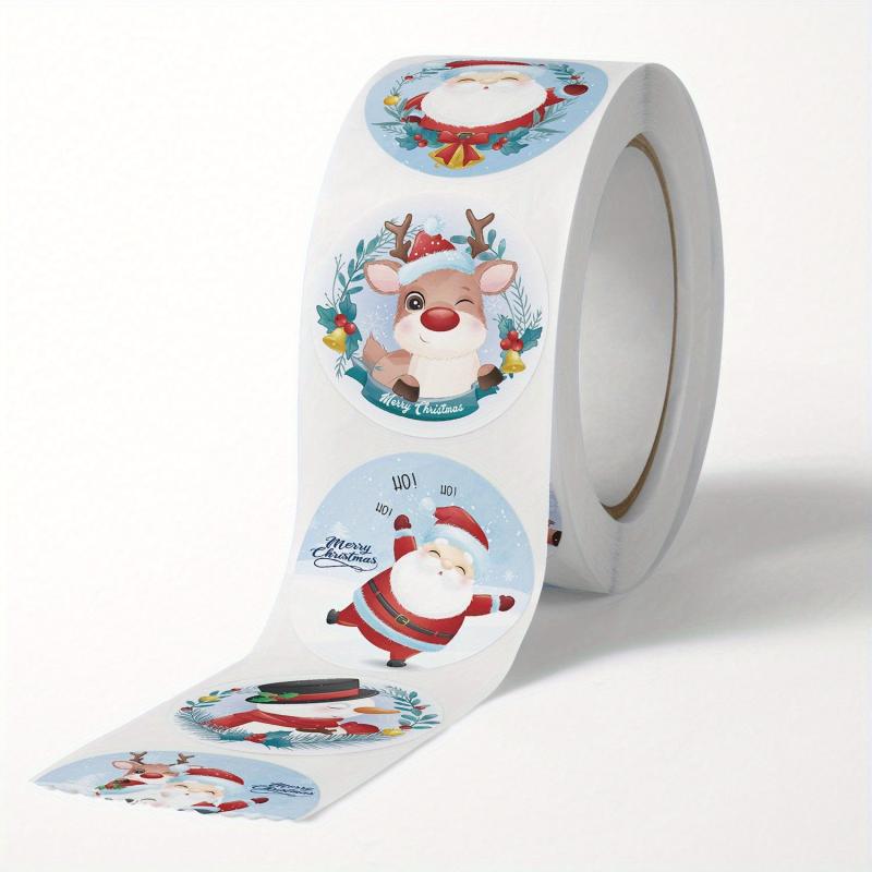 500 Christmas Theme Gift Label Stickers