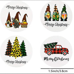 500pcs Roll Sticker Christmas Holiday Self Adhesive Label