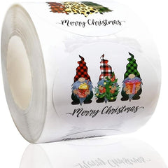 500pcs Roll Sticker Christmas Holiday Self Adhesive Label