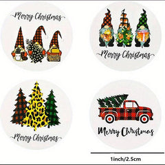 500pcs Roll Sticker Christmas Holiday Self Adhesive Label