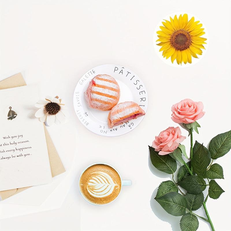 500pcs Sunflower Stickers 8 Patterns Perfect for Envelope Closure Candy Bag