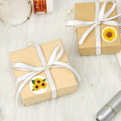 500pcs Sunflower Stickers 8 Patterns Perfect for Envelope Closure Candy Bag