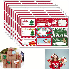Christmas Decoration Gift Series Stickers 10 Sheets Pack