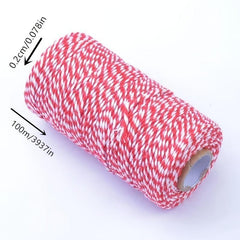 100m DIY Cotton Rope Hand-woven Clothes Packaging Accessories