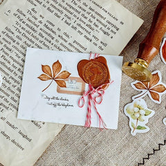 46pcs Fall Leaves Plant Paper Stickers for Scrapbooking & Journaling