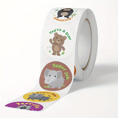 500pcs Animal Reward Stickers Motivational Labels for Students Teachers