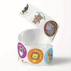500pcs Animal Reward Stickers Motivational Labels for Students Teachers
