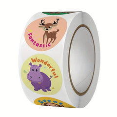 500pcs Animal Reward Stickers Motivational Labels for Students Teachers