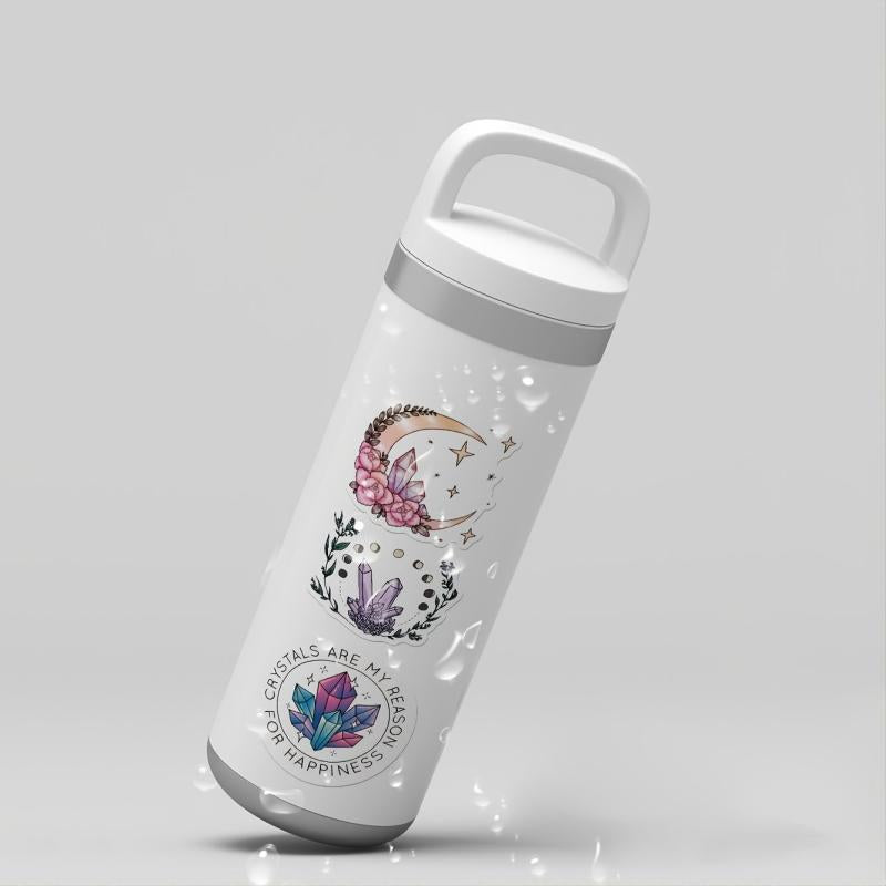 50pcs Crystal Stickers for Water Bottles Laptop DIY Decoration