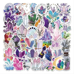 50pcs Crystal Stickers for Water Bottles Laptop DIY Decoration