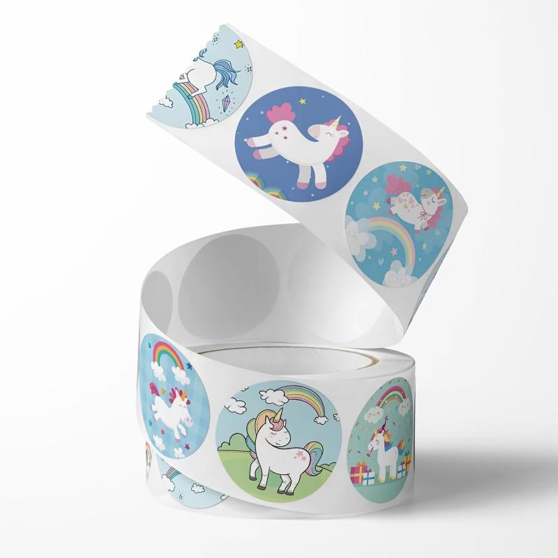 500pcs Unicorn Stickers Kids Reward Gift Stationery Stickers