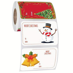 250pcs Christmas Holiday Shopping Self adhesive Sticker Sealing Sticker Label