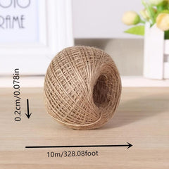 DIY Jute Rope Ornament Coarse Hemp Woven Rope Column 100m