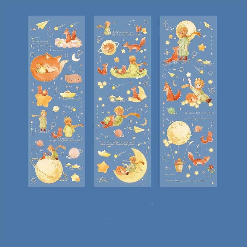 'The Little Prince' Fantasy Planet Rose Decoration Stickers
